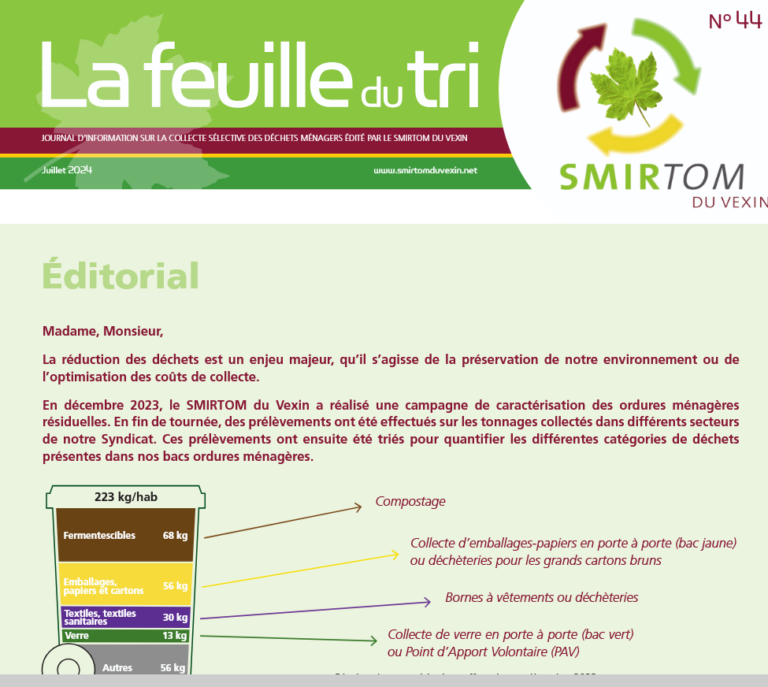 Déchèterie la feuille de tri